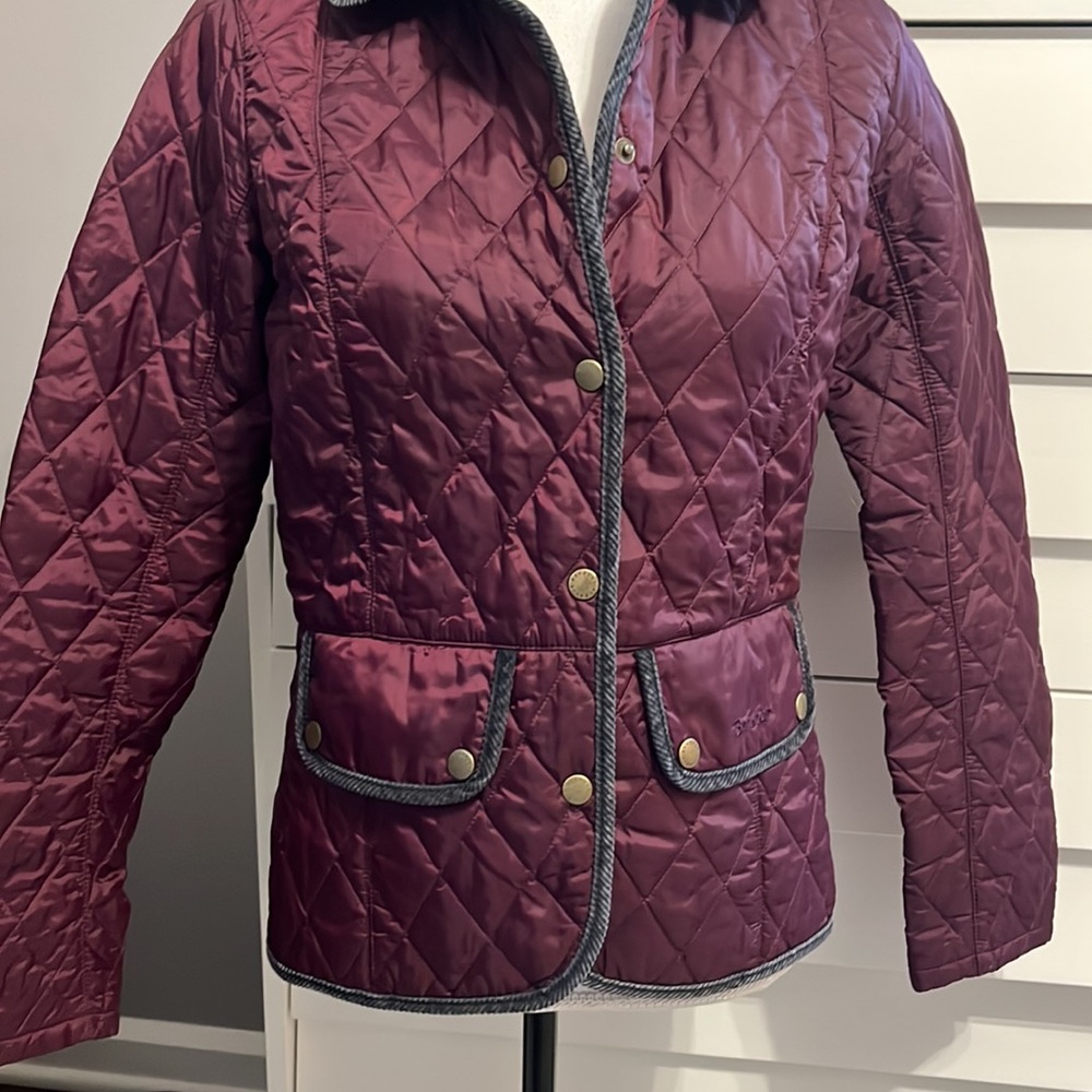 Womens Vintage Barbour quilted coat size 6